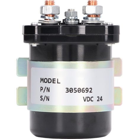 Relais 200 A 24 V CC, bobine en laiton, boîtier ABS, relais de forte intensité pour applications automobiles et industrielles. (1/5)