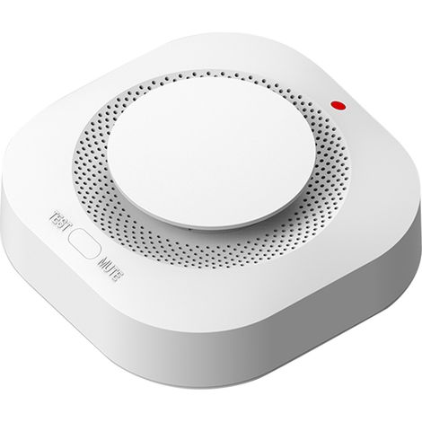 Détecteur de fumée sans fil Tuya, capteur photoélectrique haute sensibilité avec alarme sonore 90dB et notification via application WiFi pour maison (1/5)
