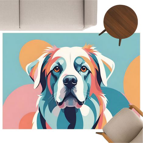 Strado ColorDog 3D-Teppich 120x170 cm mit dreidimensionalem Effekt für ein Kinder- oder Gamerzimmer
