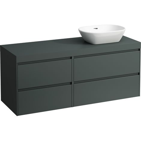 LAUFEN LANI Plan de lavabo gris trafic incl. meuble bas, 1