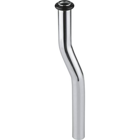 GROHE tuyau de chasse d'eau pour urinoir 20cm avec saut 2cm o 18mm avec joint torique chrome (1/2)