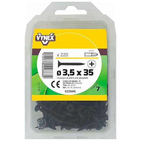 VYNEX - Vis plaque de plâtre 3.5x35 vybac 220p