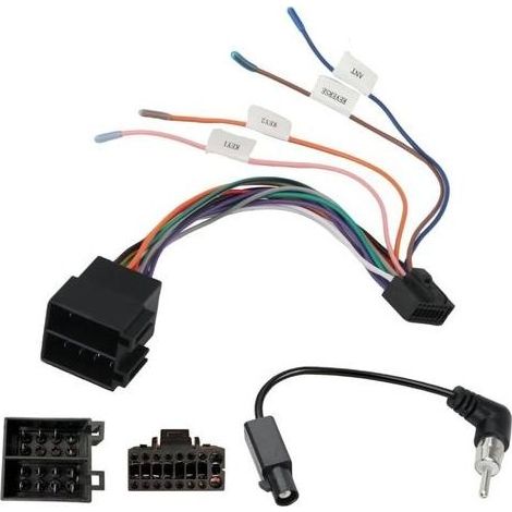 Adapter Autoradio 16 Pins toward ISO with Antenna, Cable Adapter of Wiring Radio ISO, Cable Harness Radio Car fur VW Polo Golf Passat Beetle BMW (1/5)