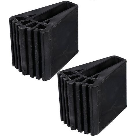 2Pcs Rubber Ladder Foot Rest Mat Non-skid Feet Cover Folding Ladder Accessory (1/4)