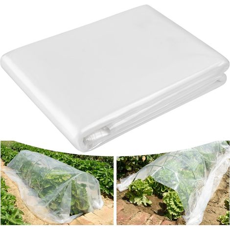 Heavy Duty Polythene Sheeting, 2M X 3M Extra Thick Clear Plastic Cover Sheets, Waterproof Dustproof PE Film for Gardening, Greenhouse, Building Insulation, Rubble Protection (2m x 3m) (1/5)