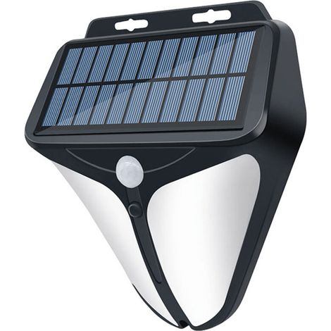 Faro lampeggiante ad energia solare con allarme da 129 decibel, unità a infrarossi da parete, grado di protezione IP65, adatto per abitazioni, giardini e magazzini. -Crezuo