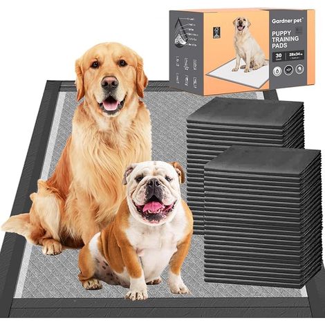 Absorbent Mattress Pads for Dogs Charcoal 70 x 85 cm Absorbent Mat, Resistant, Dry, Clean Training Mat, for Puppies, Dogs, Cats