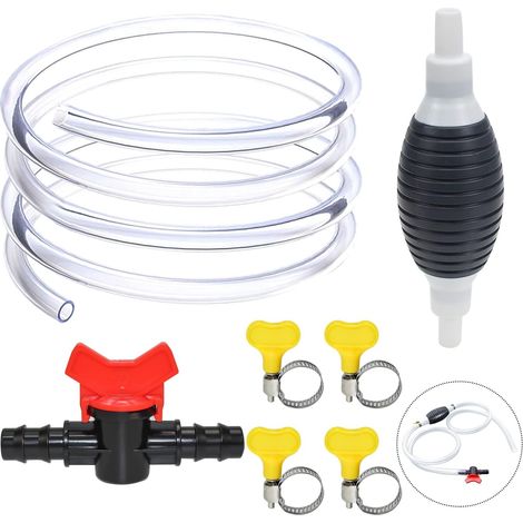 Pompe Manuelle Carburant pour Auto 2M Pompe de Transvasement pompe a Siphonner Universelle pour Carburants Huile Eau Automobile (1/5)