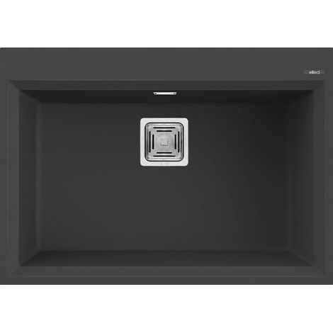 Lavello Elleci Incasso 1 vasca 70x50 Karisma 120 Granitek Nero Full Black LGK12040 (1/3)