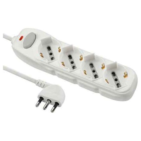 MULTIPRESA CON INTERRUTTORE 4 posti - ELECTRALINE