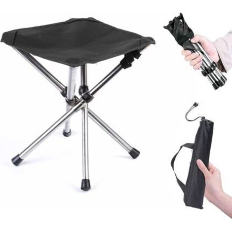 Sedia da campeggio portatile, sgabello da campeggio pieghevole, sgabelli da campeggio pieghevoli, mini sedia pieghevole portatile, piccola sedia da campeggio in alluminio, per viaggi, escursioni, pesc
