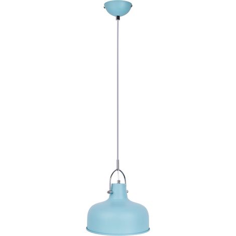 Globo - lámpara colgante - ROMI - azul - metal - Ø 27cm - E27 -