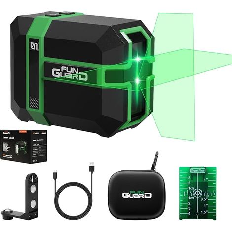 Laser Level, Self-Levelling, Magnetic Support, Rechargeable(Green) (1/5)