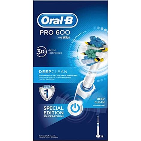 Spazzolino Elettrico Ricaricabile Oral-B Pro 600 Sensi Ultrathin con 1 Manico E 1 Testina di Ricambio (1/4)