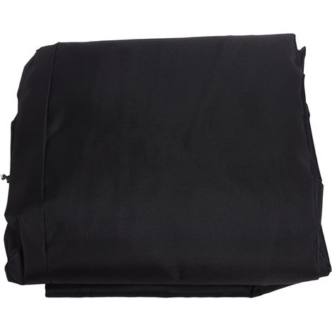 Housse de barbecue imperméable en tissu Oxford 420D, résistante et imperméable, pour barbecue à gaz. Extérieur noir, intérieur argenté. Dimensions : 76 x 66 x 120 cm. (1/5)