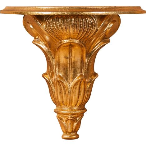 Étagère Baroque 33 x 17 x 29 cm Étagère en Or Antique Étagère Murale Shabby Chic Petite Console Baroque Murale (1/3)