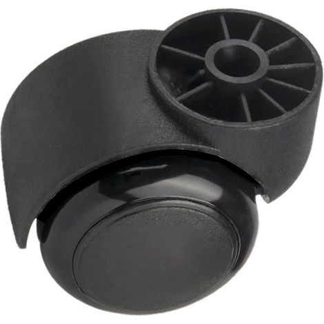 Roulettes silencieuses noires sans tige de 5 cm (2 pouces) - Roulettes de rechange pour chaises de bureau - Roulettes pour meubles - Lot de 5 (1/5)
