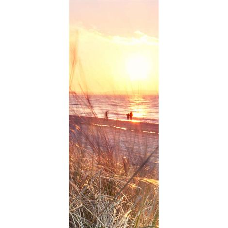 Panneau mural douche en alu-composite VIPANEL - Inspiration Nature Décor Dune Bord de Mer - Finition Brillant - 100x255cm (1/5)