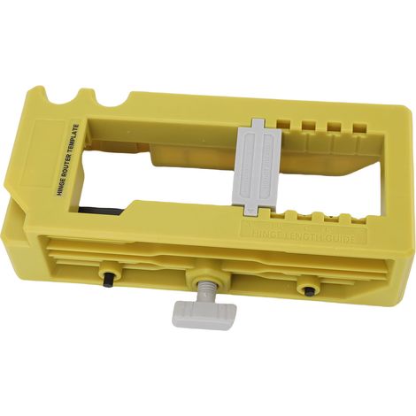 Gabarit charnière porte en plastique jauge profondeur intégrée portable template routeur charnière pour chantier (1/5)