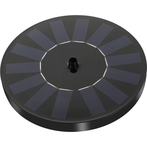 Pompe Fontaine Solaire Flottante avec Lumières RGB Et Têtes Ajustables Protection sans Eau pour Jardin Bassin Agrément Et Bain Oiseaux Extérieur