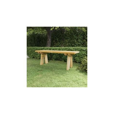 Banc de jardin 110cm bois de pin massif imprégné (1/5)