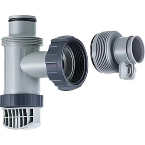 Adaptador de manguera de repuesto para válvula de tanque de piscina, adaptador de manguera tipo B para filtro Intex con válvula de pistón (1 juego) (1/5)