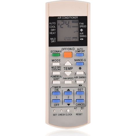 Jeffergarden Télécommande pour climatisation, ABS de remplacement A75c3300 A75c3706 A75c3708