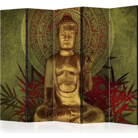 Paravent 5 Volets "Golden Buddha" 172x225cm (1/2)