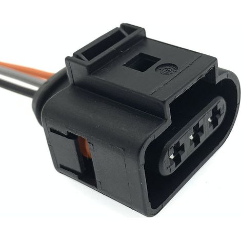 1J0973723 is a 3-core wiring harness connector for Volkswagen and Audi crankshaft position sensors. (1/4)