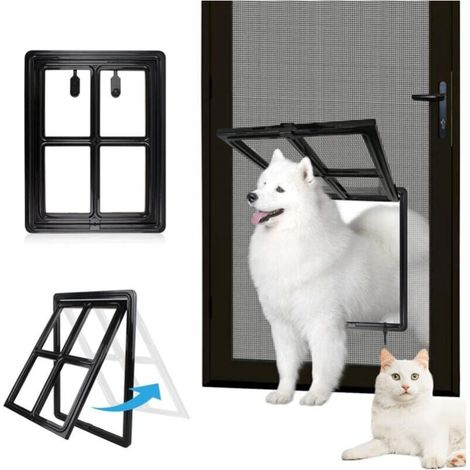Porta a zanzariera per animali domestici- Accesso libero - Casa/giardino - 35x45cm, grande formato, per cani/gatti - Proprietari di animali domestici (1/4)