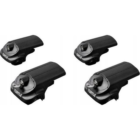 Staffe di montaggio per portapacchi Turtle AIR-1 per barre longitudinali classiche senza traverse (1/5)