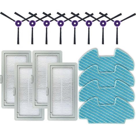 Brosse latérale, filtre HEPA et chiffon de nettoyage pour Midea i5 / Samsung Powerbot-E (1/5)