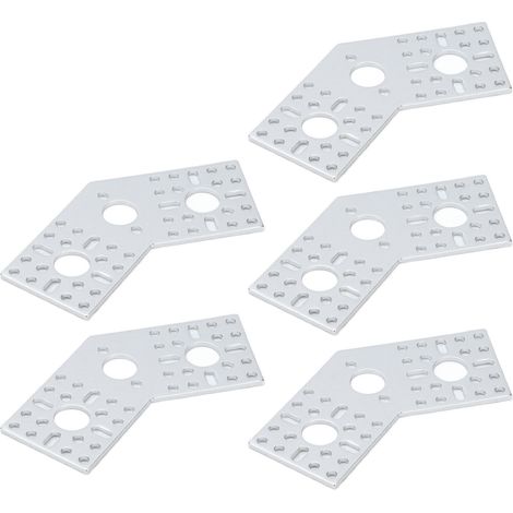 Plaque à trous en aluminium 5 pièces, support à grille perforée pour robots, équipement d'ingénierie, pièces de fixation et connexion 3108-0002-0003 (1/5)