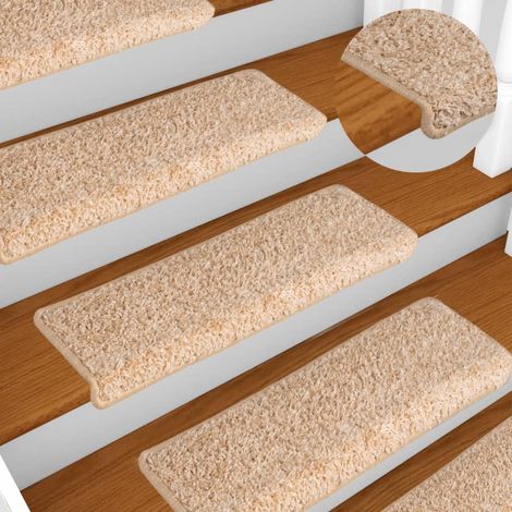 Stufenmatten 15 Stk. 65x21x4 cm Gold Rechteckiger Rand