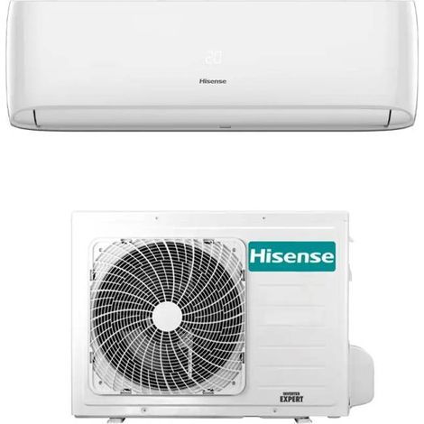 Hisense – Climatiseur réversible 12000 BTU – Inverter Wi-Fi R32 – Classe A++/A+ – Débit d'air 9,17 m³/min – Fonctionnement silencieux 19 dB(A) (1/2)