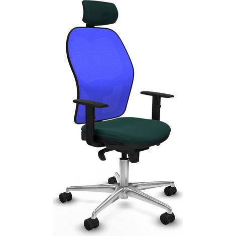 Piqueras y Crespo Silla de oficina ergonómica verde botella (1/3)