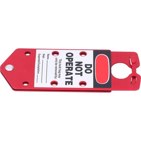 Cadenas de sécurité portable avec points de contrôle et étiquettes de cadenassage réutilisables (1/5)
