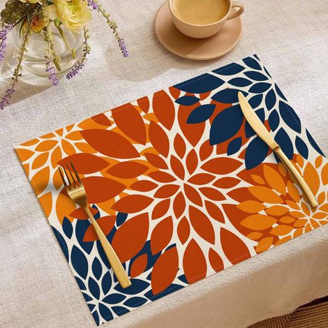 Placemat - Flax - Isolant Thermique - Pour Dîner De Fête Et Usage Quotidien - 30 X 45 Cm - Multicolore - 1 Pièce (1/5)