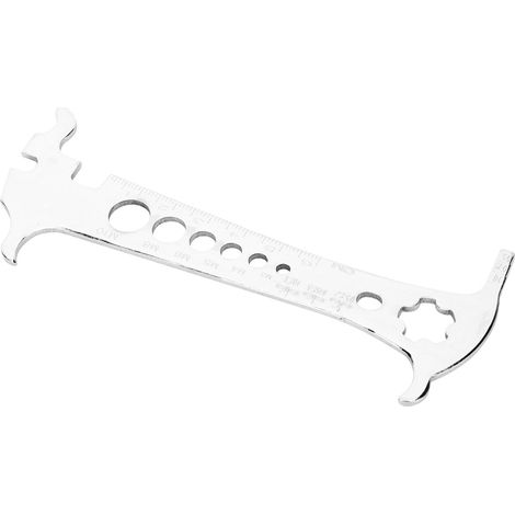 Outil de mesure de chaîne portable 6 en 1 en acier inoxydable pour vélo de route et VTT, indicateur d'usure, accessoire de cyclisme (1/5)
