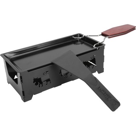 Poêle à griller mini antiadhésive pour fromage avec manche en bois - outil barbecue pour cuisine domestique