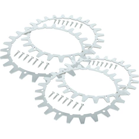 vhbw 4x Spikes compatible with Worx L WR147E.1, WR148E, WR153E, WR155E Robot Mower - Stainless Steel, 24 Teeth