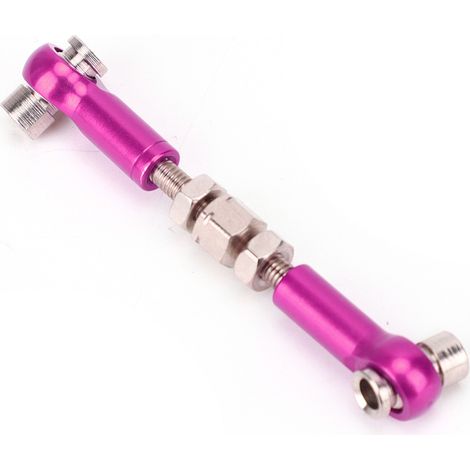 Tiges de Direction Réglables 47mm pour Servos RC 1/10 - 6 Pièces Violet Buggy Touring Car (1/3)