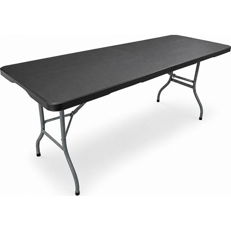 Aga Garten Klapptisch 180x74x74 cm Schwarz