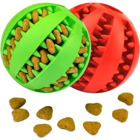 Jouet pour chien - ZGEER - Balle de jeu - Rouge et Vert - Plastique - Grand chien (1/4)