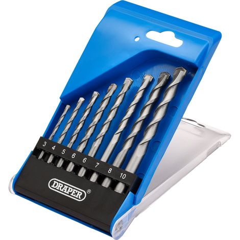 Draper 13619 TCT Masonry Drill Bit Set (7 Piece)