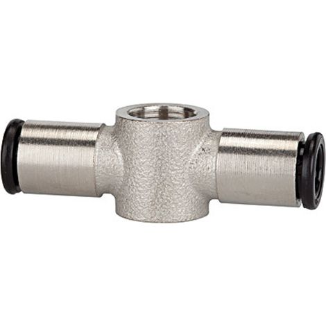 Riegler T-Ringstück, für Hohlschraube G 3/8, Schlauch-Ø 12 mm, MS vern. (1/3)