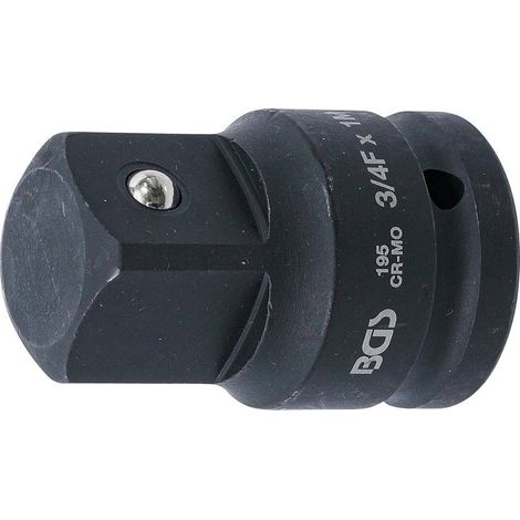 Adaptateur de Clé à Douille à Choc - Femelle 20 mm (3/4), Mâle 25 mm (1) - Acier Résistant - Adaptation et Robustesse - D-Work (1/5)
