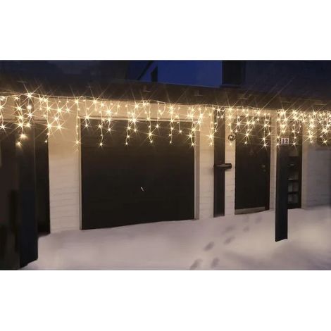 Guirlande lumineuse LED 480 LED blanc chaud 12 mètres, étanche IP44, déco extérieure et intérieure, cordon lumineux flexible Star-Max (1/3)