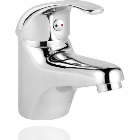 Homssy Grifo Monomando de Lavabo – Cuerpo de Latón con Acabado en Cromo, Diseño Clásico (1/5)