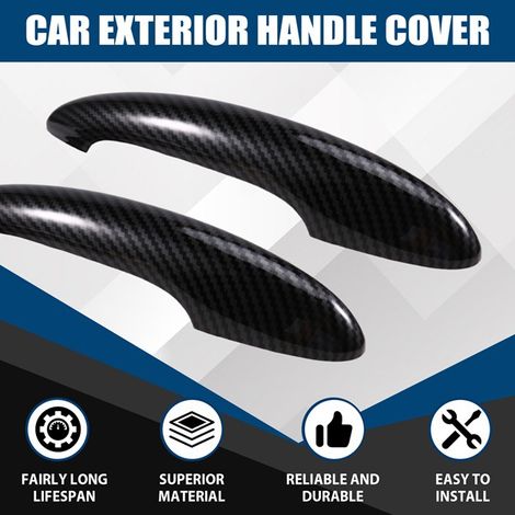 4 decorative door handle covers for BMW Mini Cooper S, Mini R Series, R50, R54, R55, and R55 (1/4)